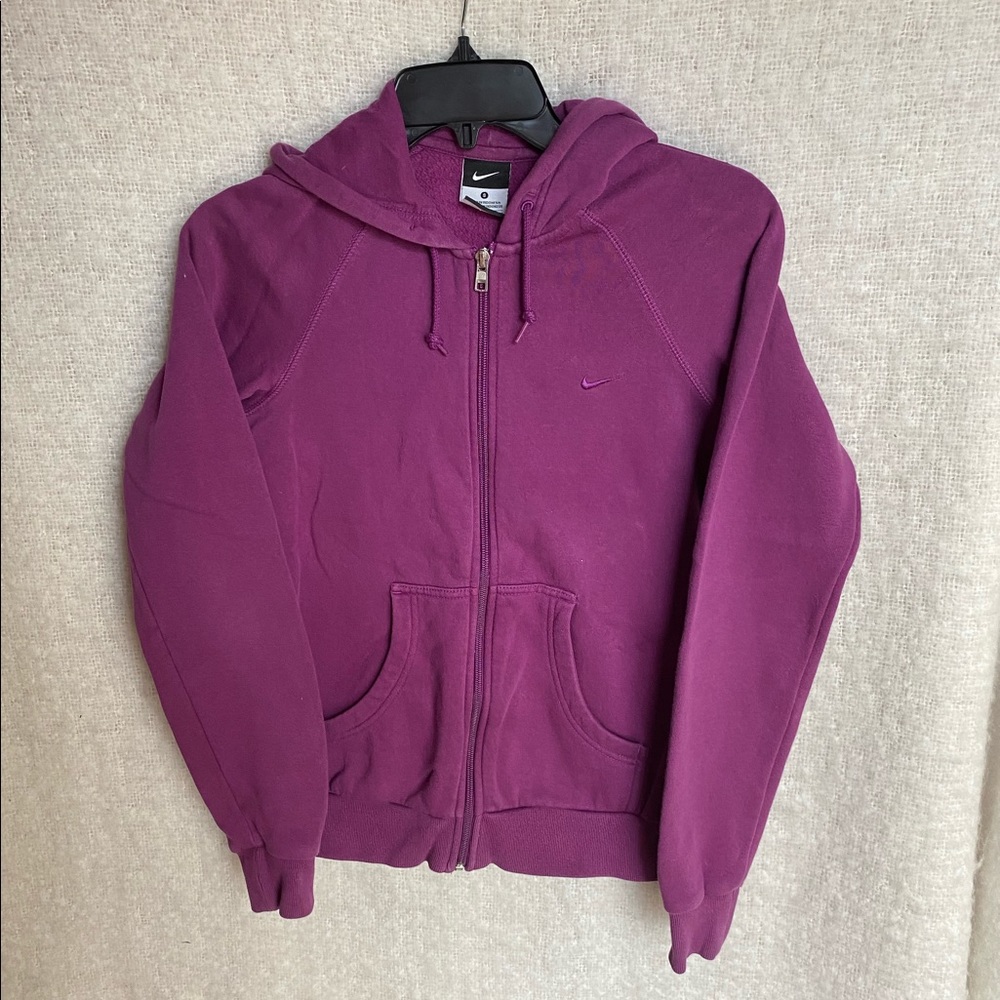 Nike Women’s full ZIP Up Hoodie sweatshirt purple size s small hooded